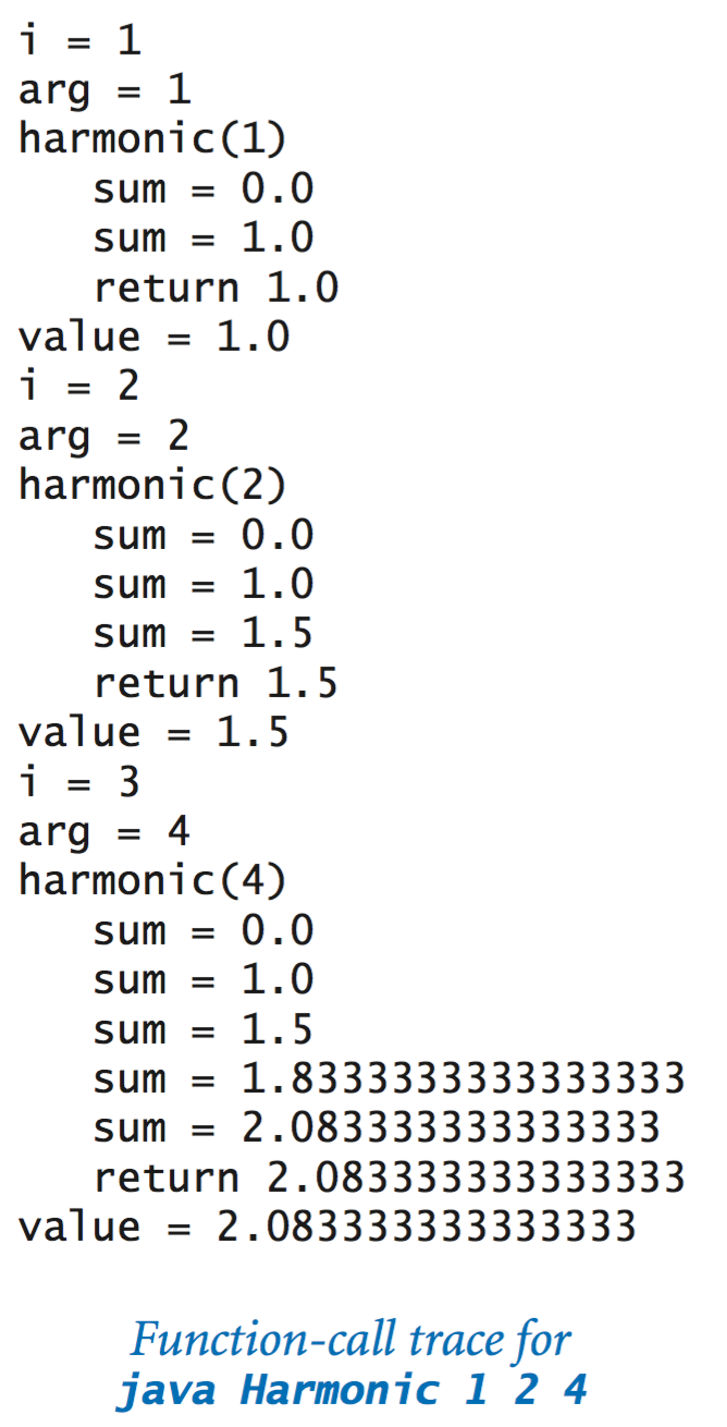 function-call trace