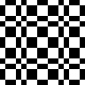 16-by-16 Thue-Morse pattern