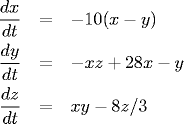 Lorenz equation